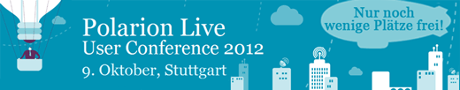 Nur noch wenige Plätze frei: Polarion Live – User Conference 2012  am 9. Oktober 2012 in Stuttgart