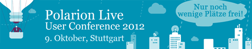 Nur noch wenige Plätze frei: Polarion Live  User Conference 2012  am 9. Oktober 2012 in Stuttgart