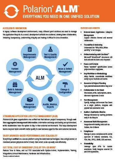 Polarion ALM Fact Sheet