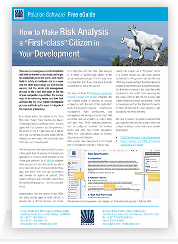 Free eGuide: How to Make Risk a First-class Citizen in Your Development